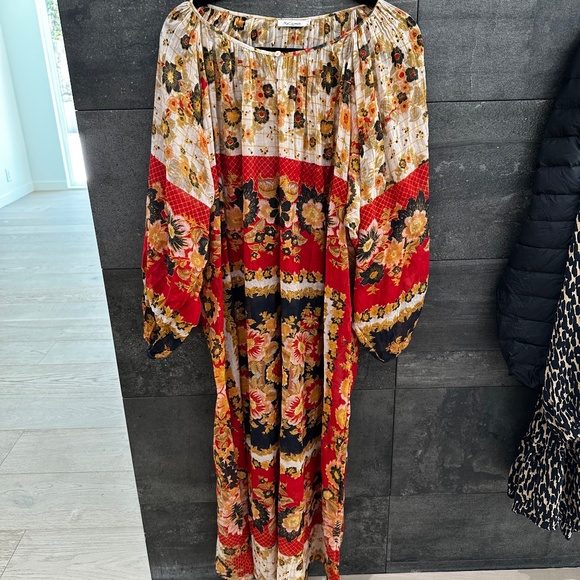 MES DEMOISELLES Matrioshka Printed Cotton-voile Midi Dress In Floral Combo Sz 0 - Picture 8 of 16